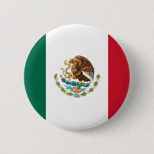 mexikanische Flagge Button