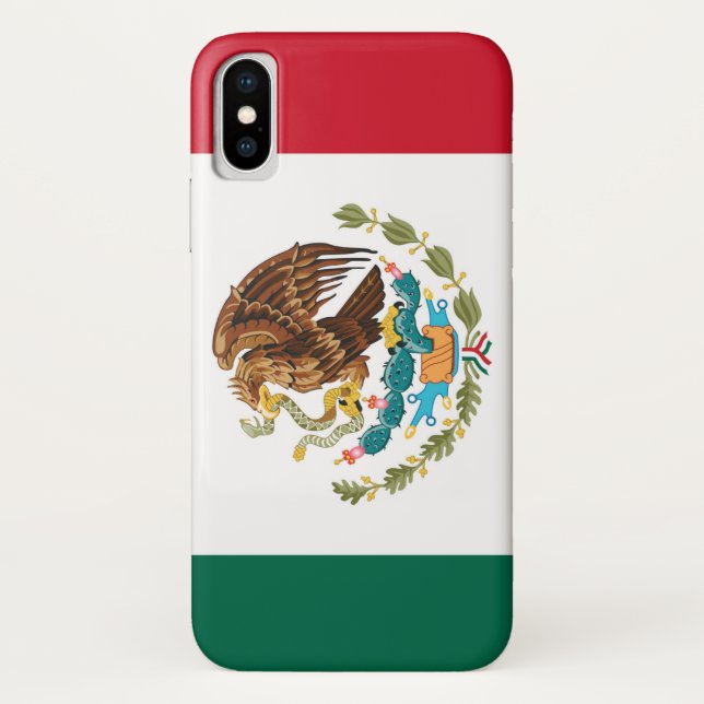 mexikanische Flagge Case-Mate iPhone Hülle (Rückseite)