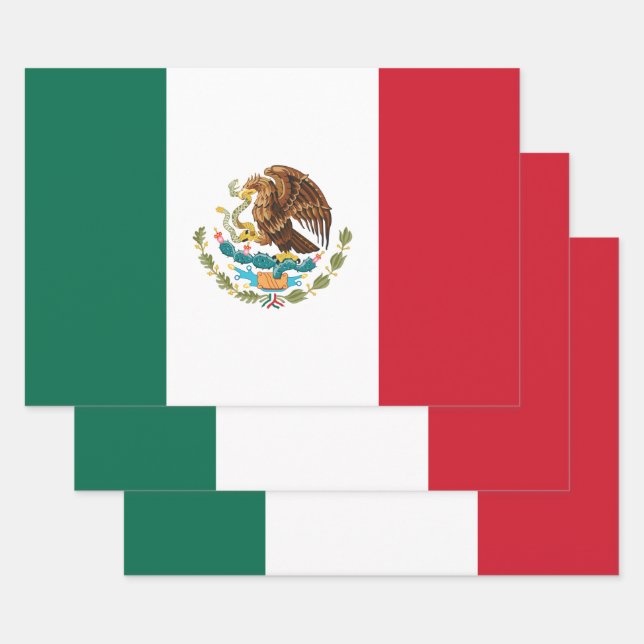 Mexikanische Flagge - Flagge Mexikos Geschenkpapier Set (Set)