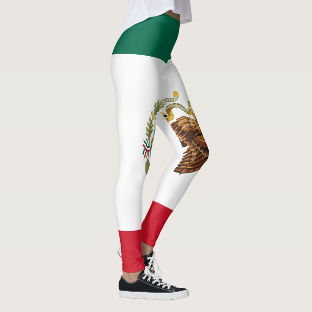 Mexikanische Flagge - Flagge Mexikos Leggings (Rechts)