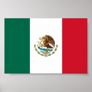 Mexikanische Flagge - Flagge Mexikos Poster