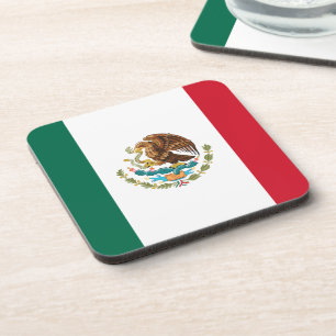 Mexikanische Flagge - Flagge von Mexiko Getränkeuntersetzer
