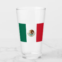 Mexikanische Flagge - Flagge von Mexiko Glas Tasse