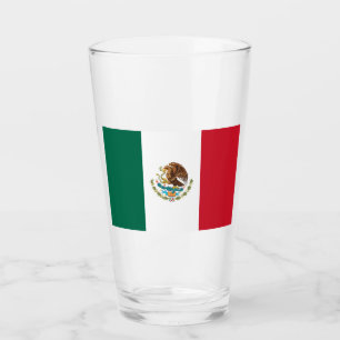 Mexikanische Flagge - Flagge von Mexiko Glas Tasse