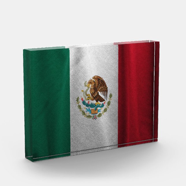 mexikanische Flagge Fotoblock (Links)