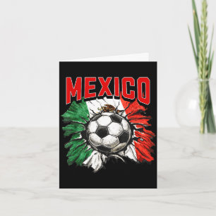 Mexikanische Flagge Fußball Mexiko Stolz Fußball F Karte