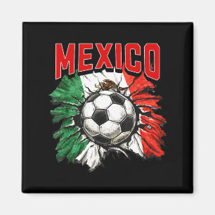 Mexikanische Flagge Fußball Mexiko Stolz Fußball F Magnet