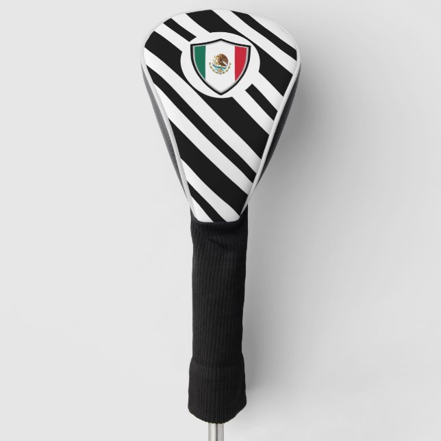 mexikanische Flagge Golf Headcover (Vorderseite)