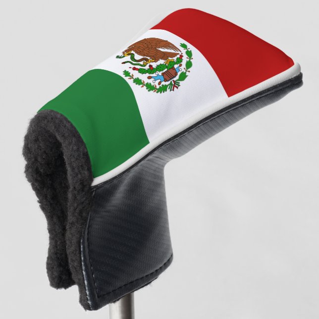 mexikanische Flagge Golf Headcover (3/4 Vorderseite)