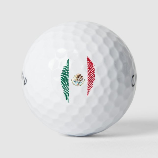 mexikanische Flagge Golfball (Vorderseite)