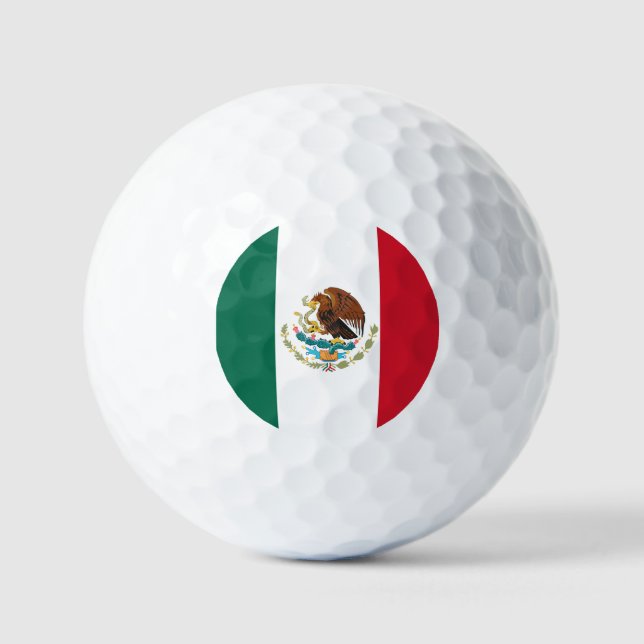 mexikanische Flagge Golfball (Vorderseite)