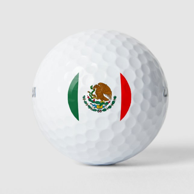 mexikanische Flagge Golfball (Vorderseite)