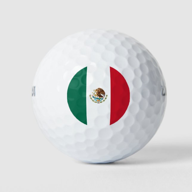 mexikanische Flagge Golfball (Vorderseite)