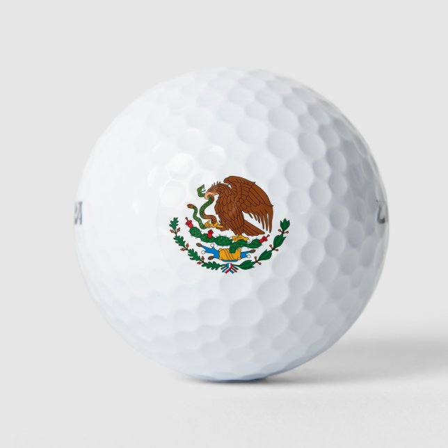 mexikanische Flagge Golfball (Vorderseite)