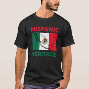 Mexikanische Flagge Hispanic Heritage Monat Mexiko T-Shirt