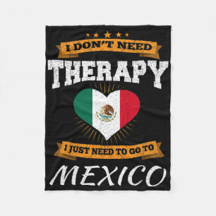 Mexikanische Flagge I Mexiko-Flagge I Urlaub Mexik Fleecedecke