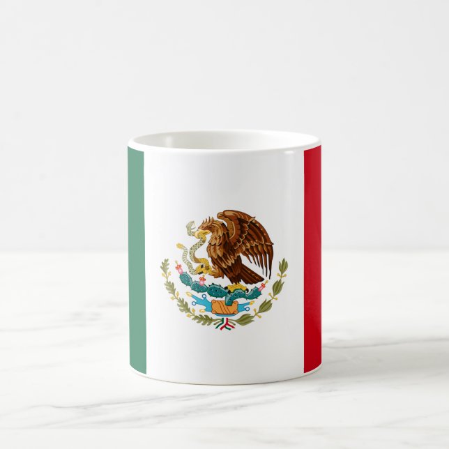 mexikanische Flagge Kaffeetasse (Mittel)