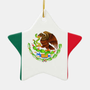 mexikanische Flagge Keramik Ornament