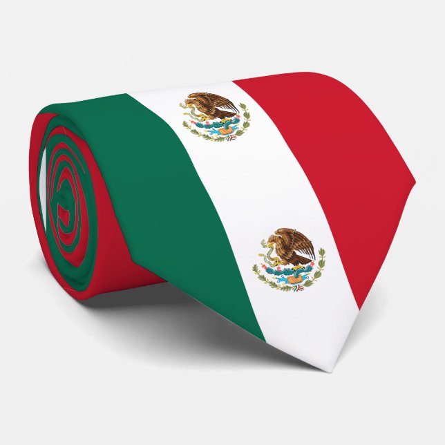mexikanische Flagge Krawatte (Gerollt)