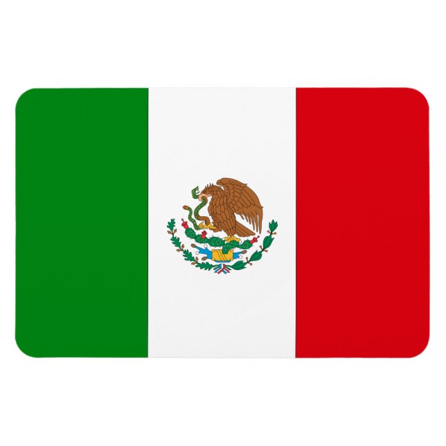 mexikanische Flagge Magnet (Horizontal)