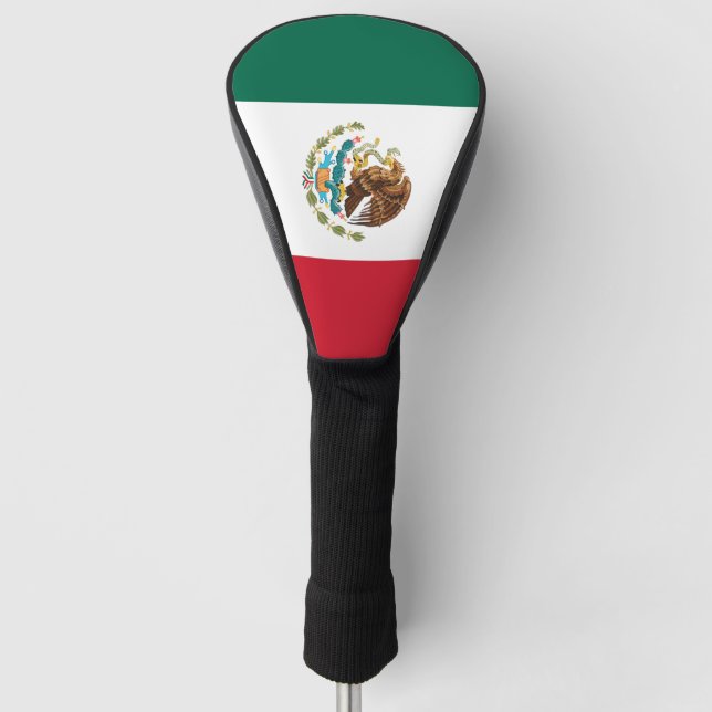 Mexikanische Flagge mexikanisches Patriotikum Golf Headcover (Vorderseite)