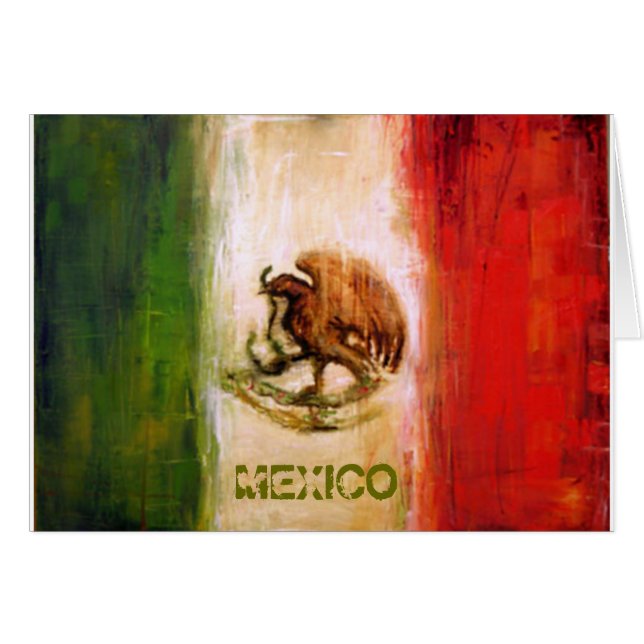 MEXIKANISCHE FLAGGE - MEXIKO-ART (Vorderseite (Horizontal))