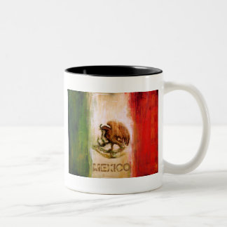 MEXIKANISCHE FLAGGE - MEXIKO-ART ZWEIFARBIGE TASSE
