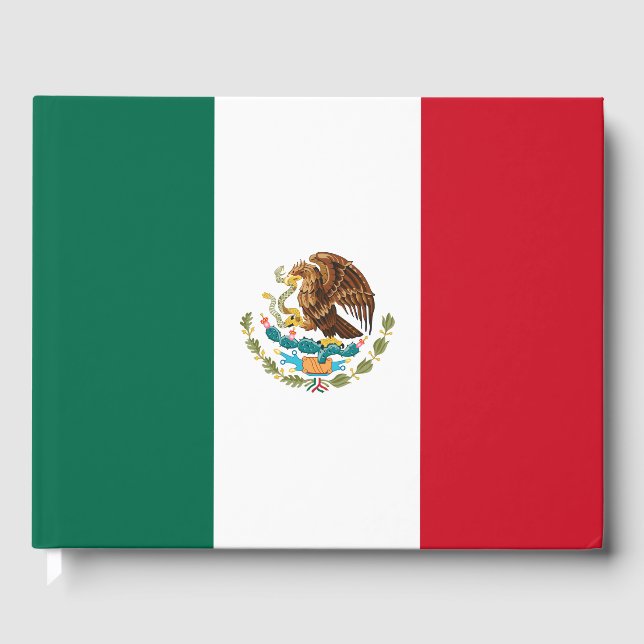 Mexikanische Flagge (Mexiko) Gästebuch (Vorderseite)