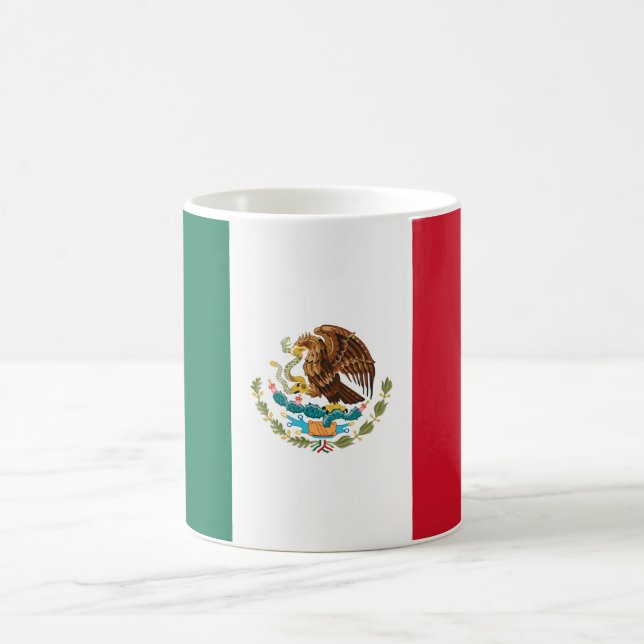 Mexikanische Flagge (Mexiko) Kaffeetasse (Mittel)