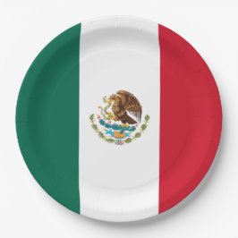 Mexikanische Flagge (Mexiko) Pappteller