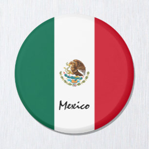 Mexikanische Flagge & Mexiko - Reise-/Sportfans Magnet