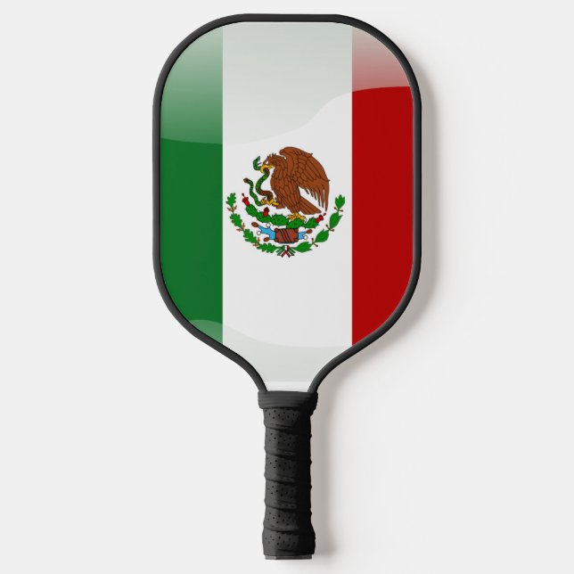 mexikanische Flagge Pickleball Schläger (Vorderseite)