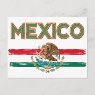 Mexikanische Flagge Postkarte