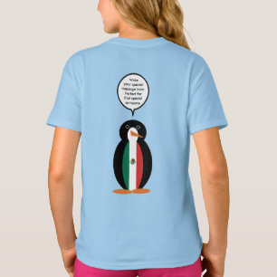 Mexikanische Flagge Sprechende Fräulein Pinguin Mä T-Shirt
