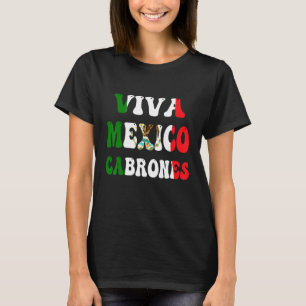 Mexikanische Flagge Viva Mexiko Tag der Unabhängig T-Shirt