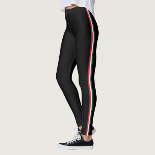 Mexikanische Flaggenfarben Modern Logos für Fraue Leggings