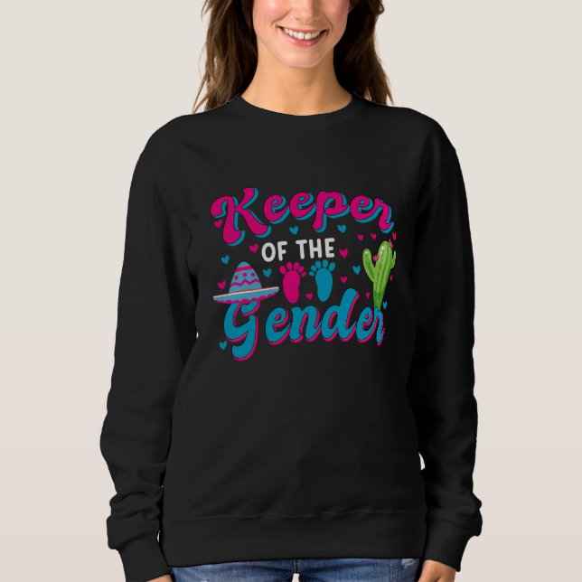 mexikanische Gender Reveal Cinco de Mayo Baby Show Sweatshirt (Vorderseite)