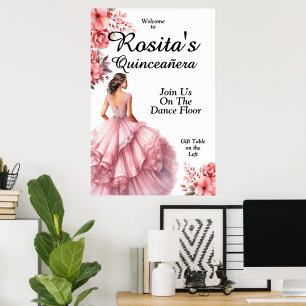 Mexikanische Girls 15. Geburtstag Quinceanera Part Poster