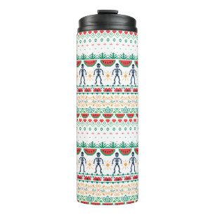 Mexikanische Grafik Frida Kahlos   Thermosbecher