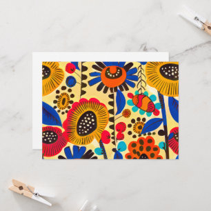 mexikanische Heritage Floral Print Einladung