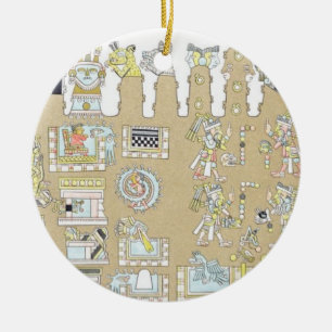 Mexikanische Hieroglyphen, von 'Vues DES Keramikornament