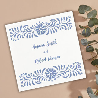 Mexikanische Hochzeit von Talavera Serviette