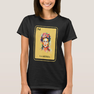 Mexikanische La Artista Bingo Karte Traditionelle T-Shirt