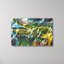 Mexikanische Leguan- Street Art