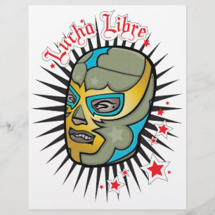 Mexikanische Lucha Libre Wrestling-Maske Flyer