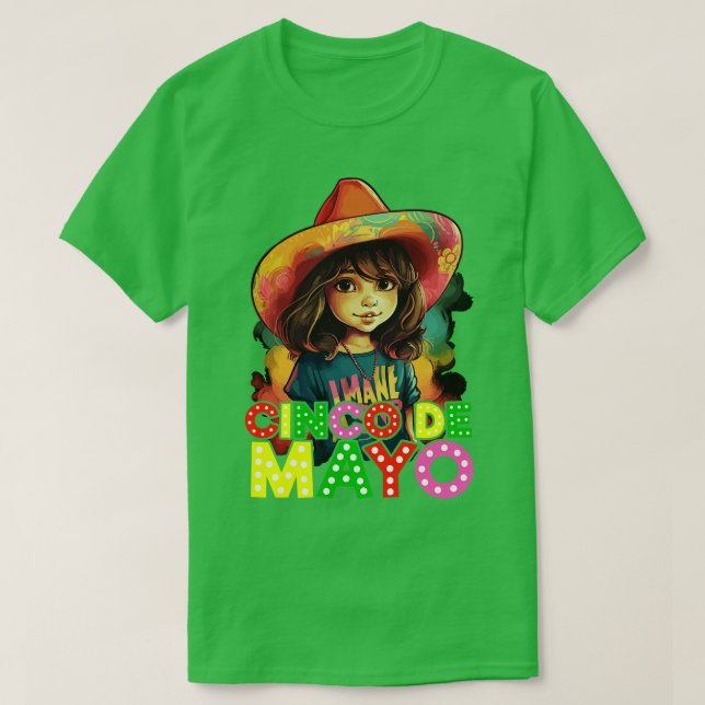 Mexikanische Mädchen 6 T-Shirt (Design vorne)