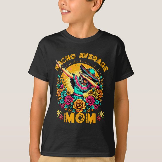 Mexikanische Mama Poncho Mama Dia De Los Muertos F T-Shirt (Vorderseite)