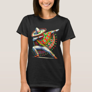 Mexikanische Männer dabben Poncho cinco de mayo da T-Shirt