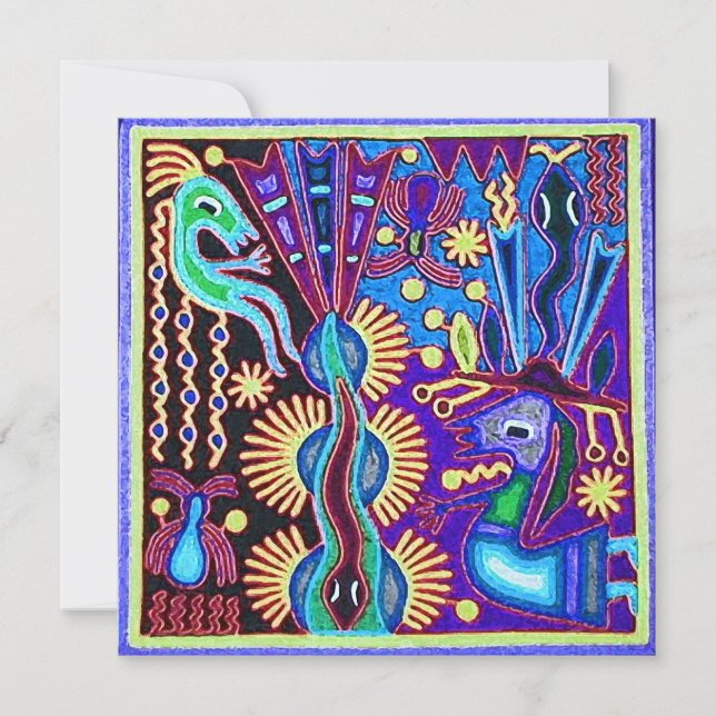 Mexikanische Maya Aztec LatinX Latina Einladung (Vorderseite)