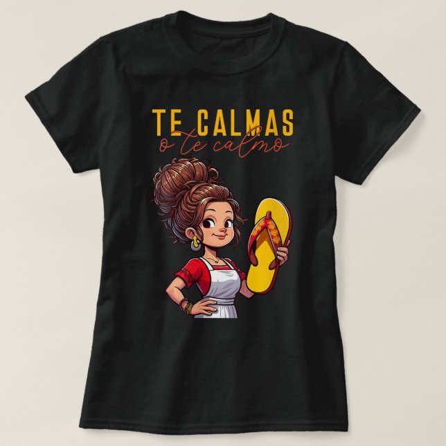 Mexikanische Muttersprache Mama zum Ausdruck Te Ca T-Shirt (Design vorne)